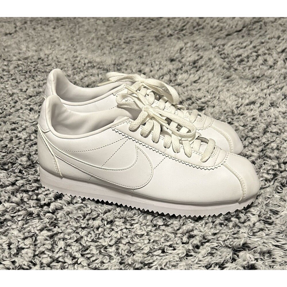 Size 8 - Nike Classic Cortez Leather White W